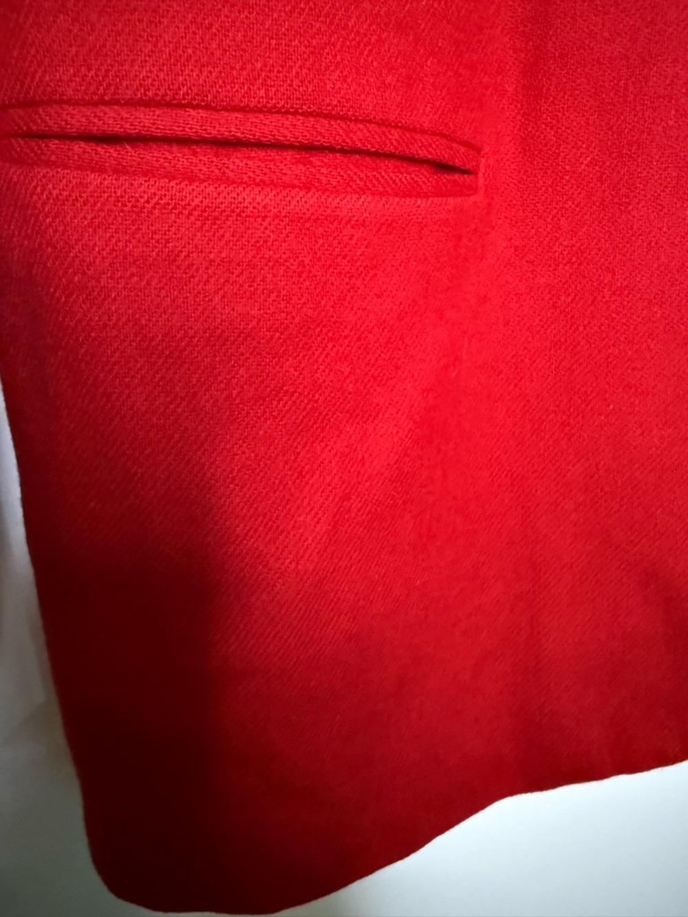 Savannah 100% wool Red Single-Button Classic Blazer Misses 12 - Picture 2 of 5